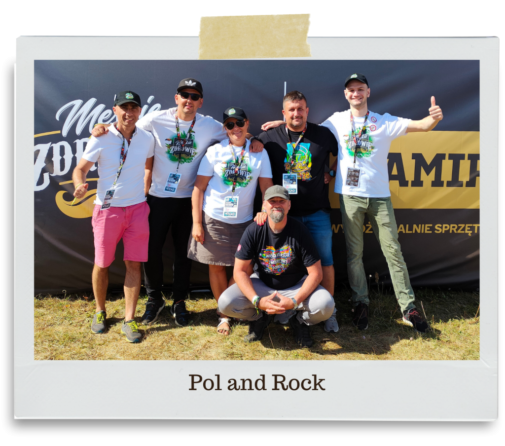 Zespół Fizjosportu na festiwalu Pol'and'Rock